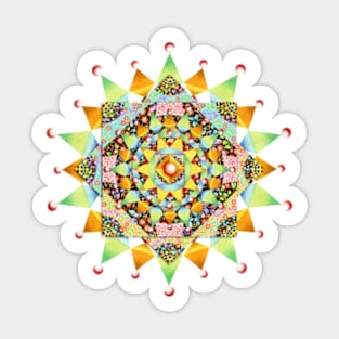 Patchwork Filigree Mandala Sticker